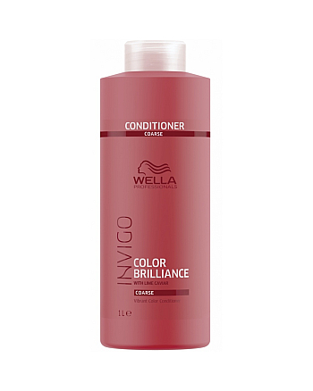 Wella INVIGO Color Brilliance - Бальзам-уход для защиты цвета окрашенных жестких волос 1000 мл - hairs-russia.ru